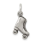 Sterling Silver Antiqued 3-D Roller Skate Charm