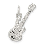 Sterling Silver Polished Electric Guitar Charm