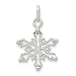 Sterling Silver Polished Snowflake Pendant