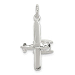 Sterling Silver Polished Floatplane Pendant