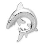 Sterling Silver Polished Textured Shark Fits up to Cubetto Slide