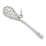 Sterling Silver Polished Lacrosse Pendant