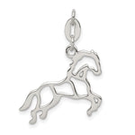 Sterling Silver Polished Cut-out Horse Charm