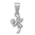Sterling Silver Rhodium-plated Children's Fairy Pendant