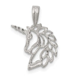 Sterling Silver Cut-out Unicorn Head Charm