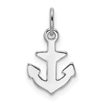 Sterling Silver Rhodium Plated Polished Anchor Charm