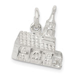 Sterling Silver 3-D Church Charm
