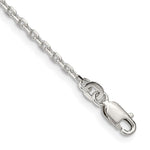Sterling Silver Beveled Oval Cable Chain