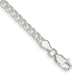 Sterling Silver Pav Curb Chain
