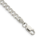 Sterling Silver Pav Curb Chain