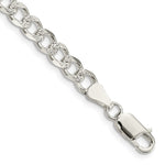 Sterling Silver Pav Curb Chain