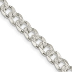 Sterling Silver Pav Curb Chain