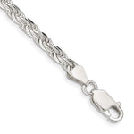 Sterling Silver Diamond-cut Rope Chain