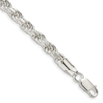 Sterling Silver Diamond-cut Rope Chain