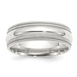 Sterling Silver Comfort Fit Double Milgrain Size 5 Band
