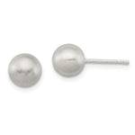 Sterling Silver Polished Laser-cut Post Earrings
