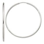 Sterling Silver 2x Endless Hoop Earrings