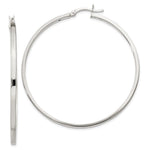 Sterling Silver 2.5x Polished Hoop Earrings