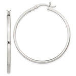 Sterling Silver 2.5x Polished Hoop Earrings