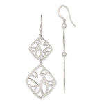 Sterling Silver Polished Fancy Geometric Dangle Earrings