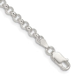 Sterling Silver Polished Rolo Chain Bracelet