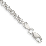 Sterling Silver Polished Rolo Chain Bracelet