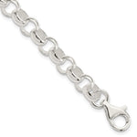 Sterling Silver Polished Belcher Light Bracelet