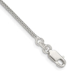 Sterling Silver Diamond-cut Round Franco Chain