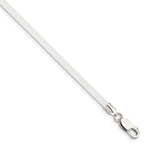 Sterling Silver Frosted Clear Rubber Cord Necklace
