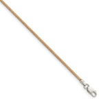 Sterling Silver Natural Leather Cord Necklace
