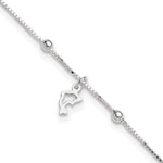 Sterling Silver Dolphin Plus Extender - Total Anklet