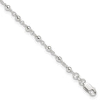 Sterling Silver Beaded Plus Extender - Total Anklet