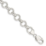 Sterling Silver Polished Rolo Link Bracelet