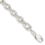 Sterling Silver Fancy Cable Link Bracelet
