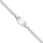 Sterling Silver Childrens Plus Ext ID Bracelet