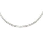 Sterling Silver Hammered Neck Collar
