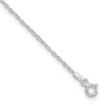 Sterling Silver Singapore Plus ext. Chain Anklet