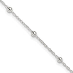 Sterling Silver Beaded Chain Plus Extender - Total Anklet