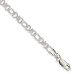 Sterling Silver Polished Fancy Link Bracelet