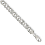 Sterling Silver Double Link Charm Bracelet