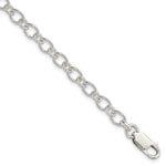 Sterling Silver Solid Fancy Cable Link Bracelet