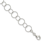 Sterling Silver Polished Fancy Circles Bracelet
