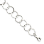 Sterling Silver Polished Circles Bracelet