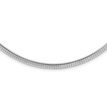 Sterling Silver Rhodium-plated Polished Cubetto with Extension Necklace