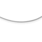 Sterling Silver Rhodium-plated Polished Round Cubetto Necklace