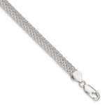 Sterling Silver Polished Mesh Bracelet