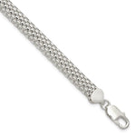 Sterling Silver Polished Mesh Bracelet
