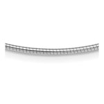 Sterling Silver Rhodium-plated Polished Round Cubetto with Extension Necklace