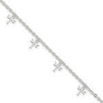 Sterling Silver Dragonfly Charms Plus Extender - Total Anklet