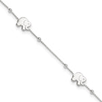 Sterling Silver Elephant Plus Extender - Total Anklet